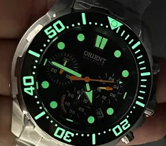 Orient Solartech Cronografo Diver Sports Sea MBSSC260 Preto - imagem 8