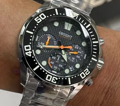 Orient Solartech Cronografo Diver Sports Sea MBSSC260 Preto - imagem 6