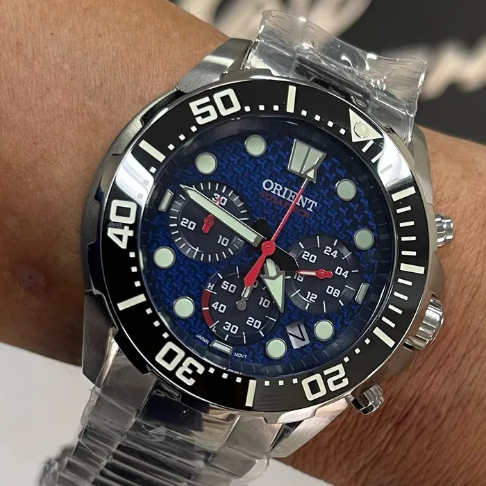 Orient Solartech Cronografo Diver Sports Sea MBSSC260 Azul