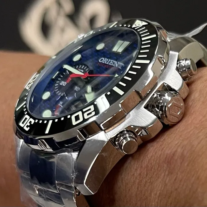 Orient Solartech Cronografo Diver Sports Sea MBSSC260 Azul