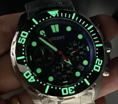 Orient Solartech Cronografo Diver Sports Sea MBSSC260 Azul - imagem 7