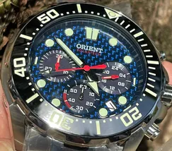 Orient Solartech Cronografo Diver Sports Sea MBSSC260 Azul - imagem 6