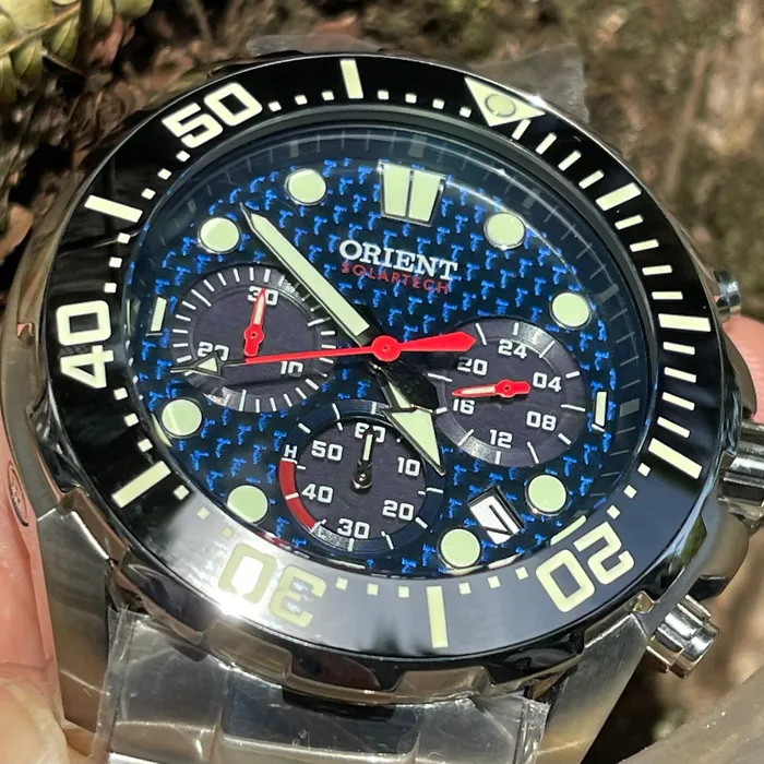 Orient Solartech Cronografo Diver Sports Sea MBSSC260 Azul