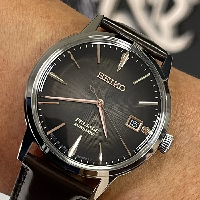 Seiko Presage Cocktail Time SRPJ17 Irish Coffee Marrom | Taniguchi Relógios