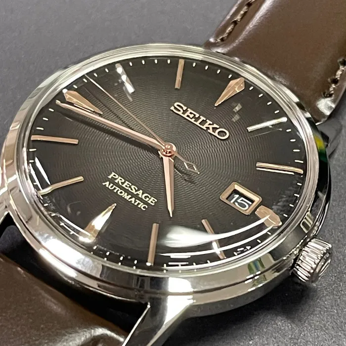 Seiko Presage Cocktail Time SRPJ17 Irish Coffee Marrom | Taniguchi Relógios