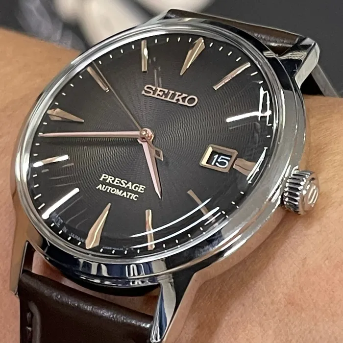 Seiko Presage Cocktail Time SRPJ17 Irish Coffee Marrom | Taniguchi Relógios
