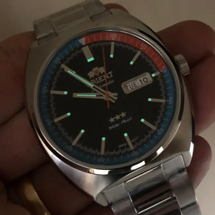 Orient 3 EStrelas Automático Classico F49ss032 Preto