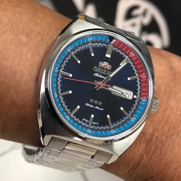 Orient 3 EStrelas Automático Classico F49ss032 Azul