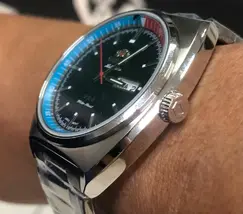 Orient 3 EStrelas Automático Classico F49ss032 Azul - imagem 4