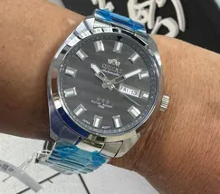 Orient 3 EStrelas Automático classico 469SS076F Grafite - imagem 1