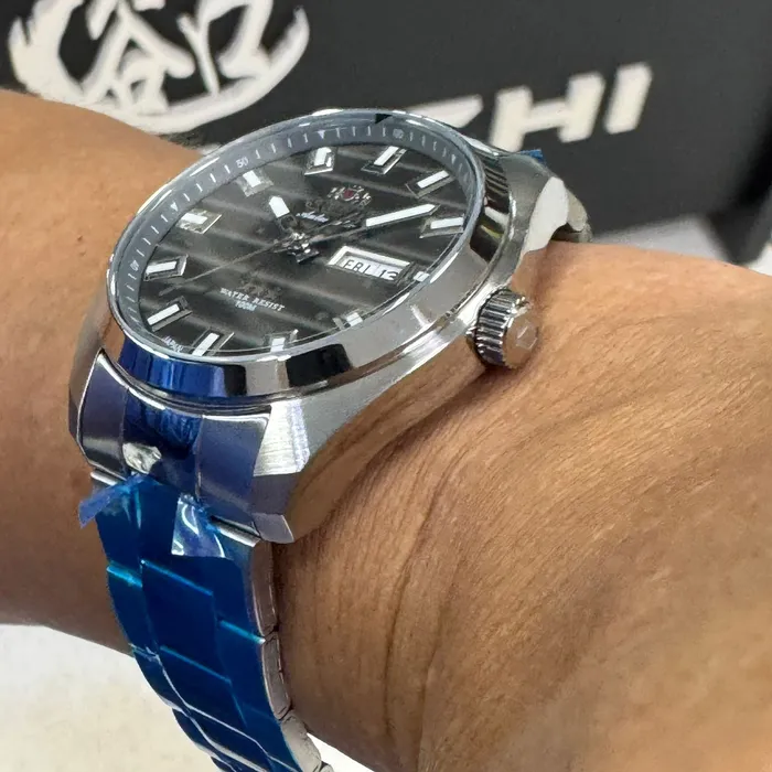 Orient 3 EStrelas Automático classico 469SS076F Grafite