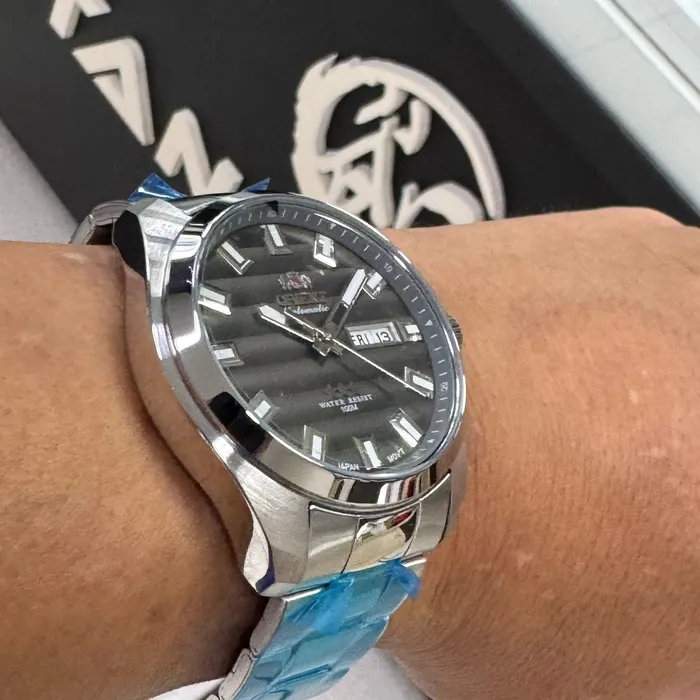 Orient 3 EStrelas Automático classico 469SS076F Grafite