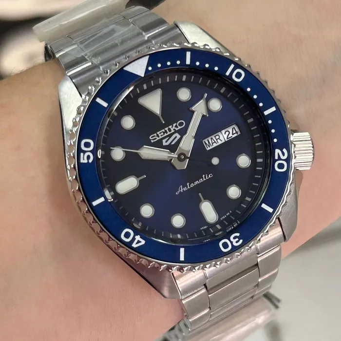 Seiko 5 Sports SRPD51 Automático Azul 42mm | Taniguchi Relógios