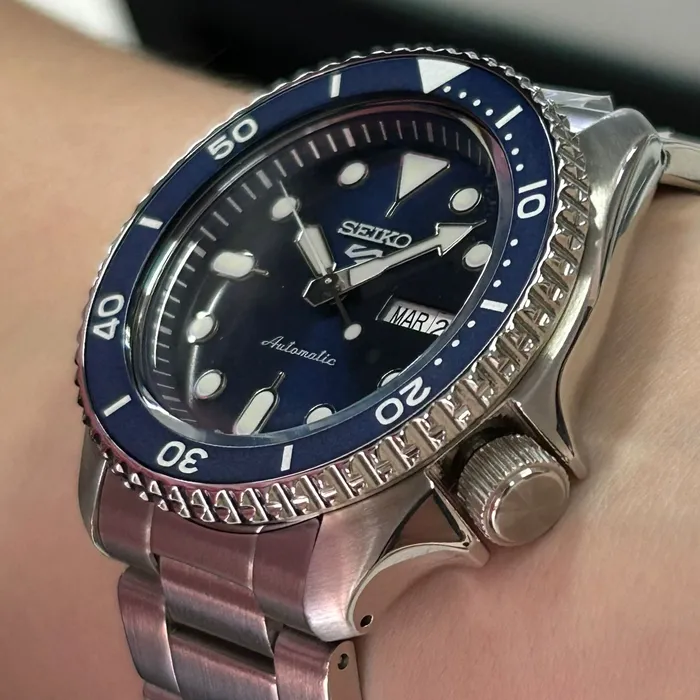 Seiko 5 Sports SRPD51 Automático Azul 42mm | Taniguchi Relógios