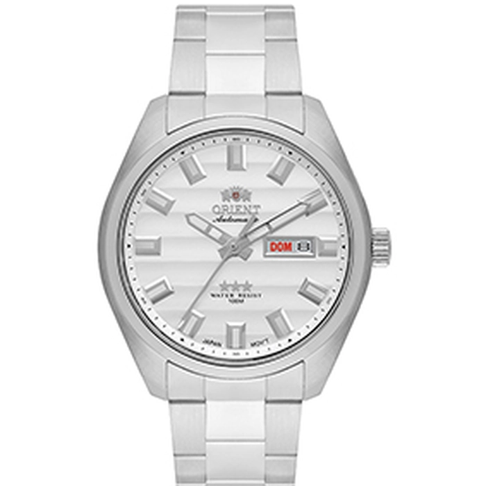 Orient 3 EStrelas Automático classico 469SS076NH Branco