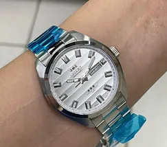 Orient 3 EStrelas Automático classico 469SS076NH Branco - imagem 1