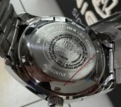 Orient 3 EStrelas Automático classico 469SS076NH Branco - imagem 7