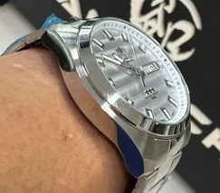 Orient 3 EStrelas Automático classico 469SS076NH Branco - imagem 3