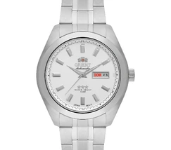 Orient 3 EStrelas Automático classico 469SS075NH Branco - imagem 2