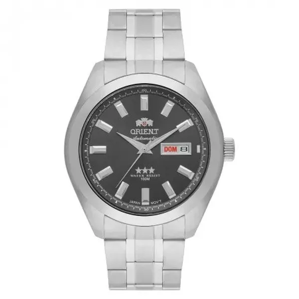 Orient 3 EStrelas Automático classico 469SS075NH Grafite