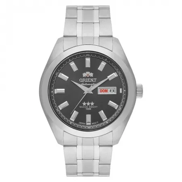 Orient 3 EStrelas Automático classico 469SS075NH Grafite
