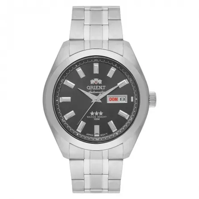 Orient 3 EStrelas Automático classico 469SS075NH Grafite