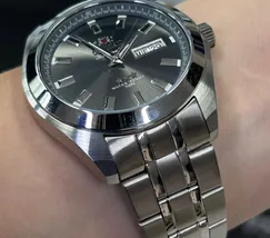 Orient 3 EStrelas Automático classico 469SS075NH Grafite - imagem 5