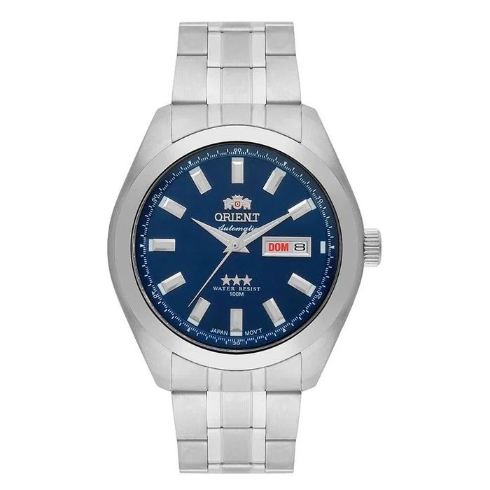 Orient 3 EStrelas Automático classico 469SS075NH Azul