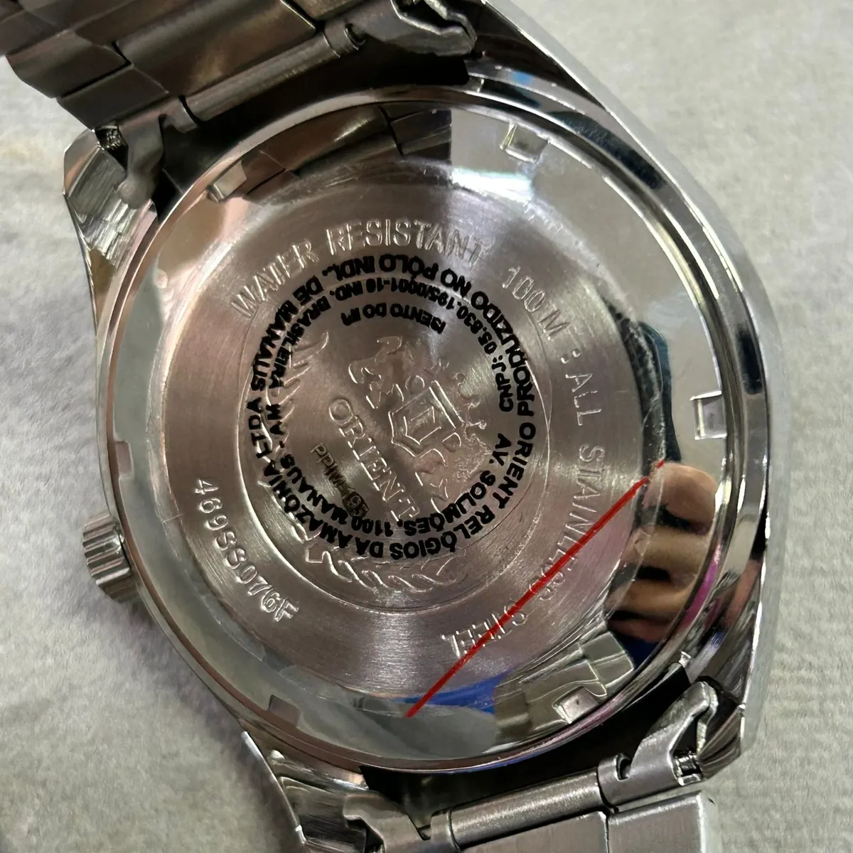 Orient 3 EStrelas Automático classico 469SS075NH Azul
