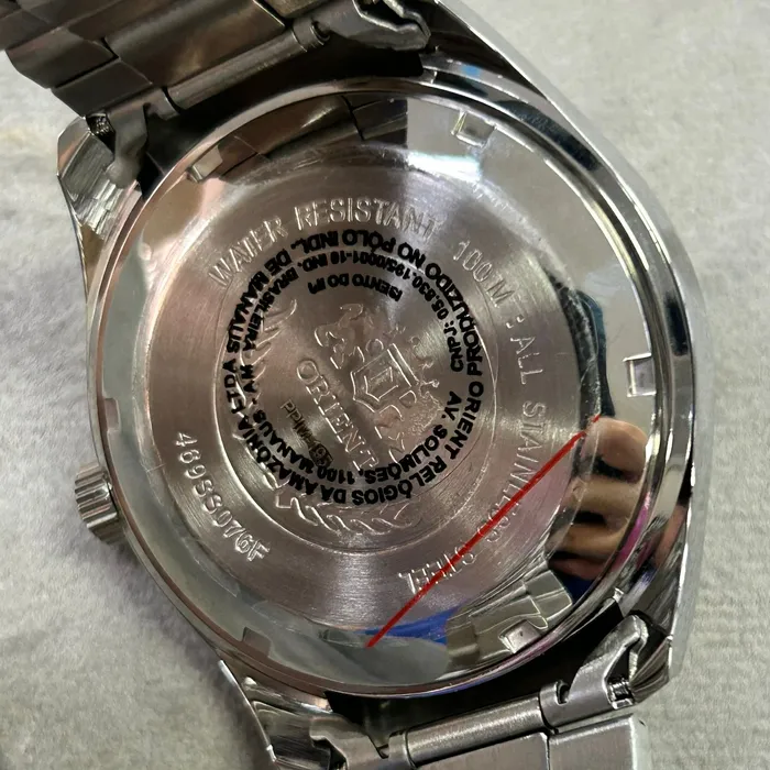 Orient 3 EStrelas Automático classico 469SS075NH Azul