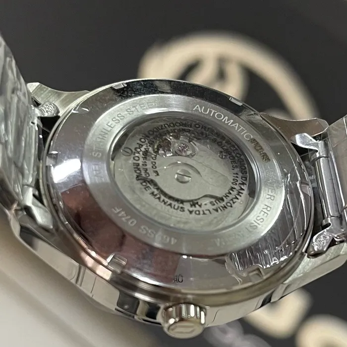 Orient 3 EStrelas Automático classico 469SS074F Branco