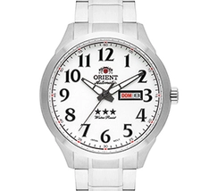 Orient 3 EStrelas Automático classico 469SS074F Branco - imagem 2