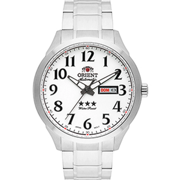 Orient 3 EStrelas Automático classico 469SS074F Branco
