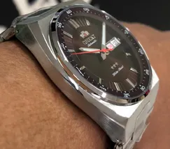 Orient 3 EStrelas Automático classico 469SS087NH Marrom - imagem 3