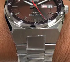 Orient 3 EStrelas Automático classico 469SS087NH Marrom - imagem 4