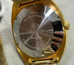 Orient 3 EStrelas Automático Classico IPGold F49GG032 Azul - imagem 7