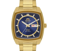 Orient 3 EStrelas Automático Classico IPGold F49GG031 Azul - imagem 2