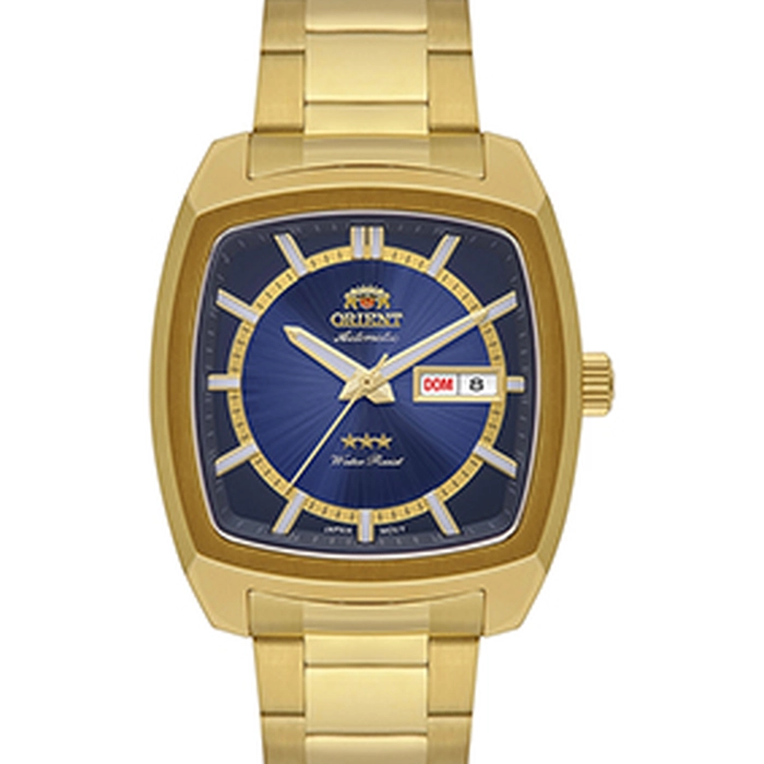Orient 3 EStrelas Automático Classico IPGold F49GG031 Azul
