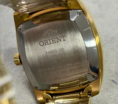 Orient 3 EStrelas Automático Classico IPGold F49GG031 Azul - imagem 7