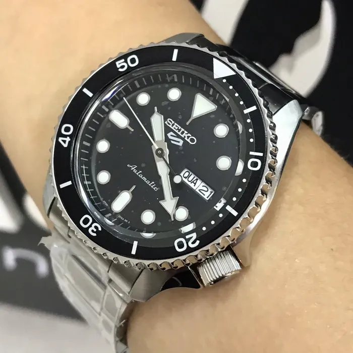 Seiko 5 Sports SRPD55 Automático Preto 42mm | Taniguchi Relógios