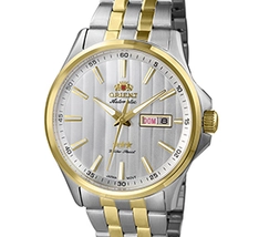 Orient 3 EStrelas Automático classico Misto 469TT043NH Branco - imagem 3