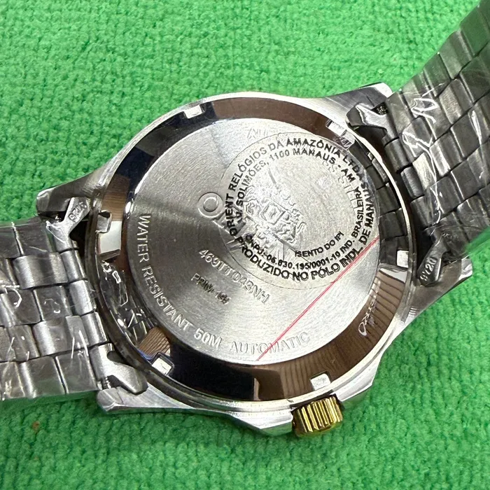 Orient 3 EStrelas Automático classico Misto 469TT043NH Branco