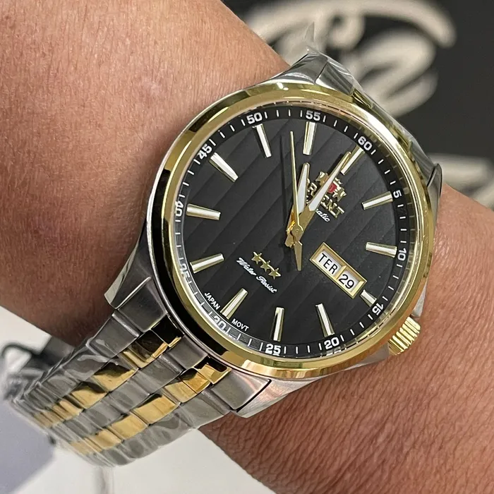 Orient 3 EStrelas Automático classico Misto 469TT043NH Preto