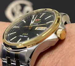 Orient 3 EStrelas Automático classico Misto 469TT043NH Preto - imagem 5