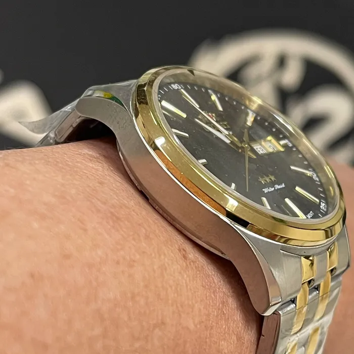 Orient 3 EStrelas Automático classico Misto 469TT043NH Preto