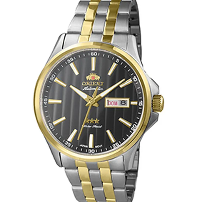 Orient 3 EStrelas Automático classico Misto 469TT043NH Preto