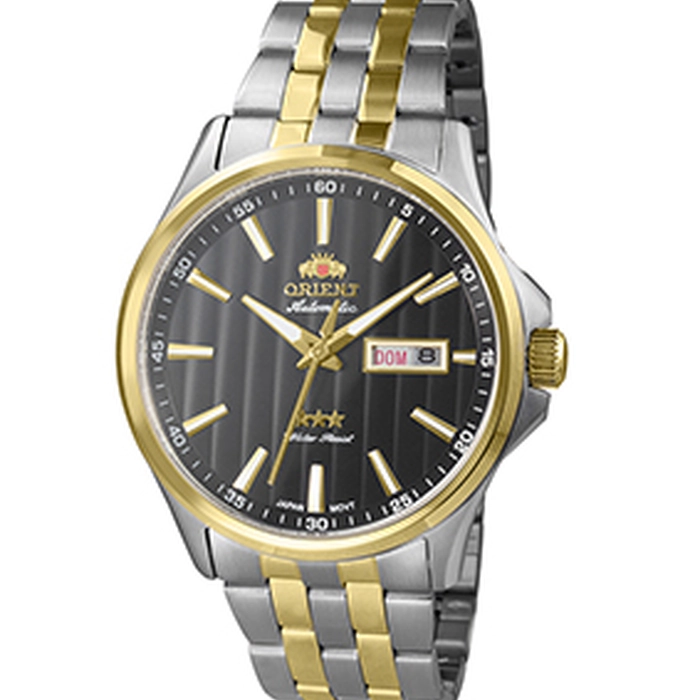 Orient 3 EStrelas Automático classico Misto 469TT043NH Preto