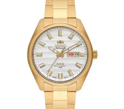 Orient 3 EStrelas Automático classico IPGold 469GP076NH Branco - imagem 2
