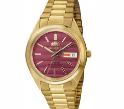 Orient 3 EStrelas Automático classico IPGold 469WC2NH vermelho - imagem 2