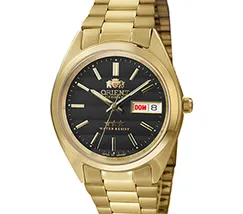 Orient 3 EStrelas Automático classico IPGold 469WC2F Preto - imagem 2
